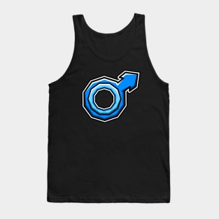 Blue Male - Pride Gender Symbol - Gender Identity - Male Tank Top